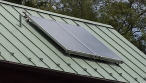 Solar hot water panels